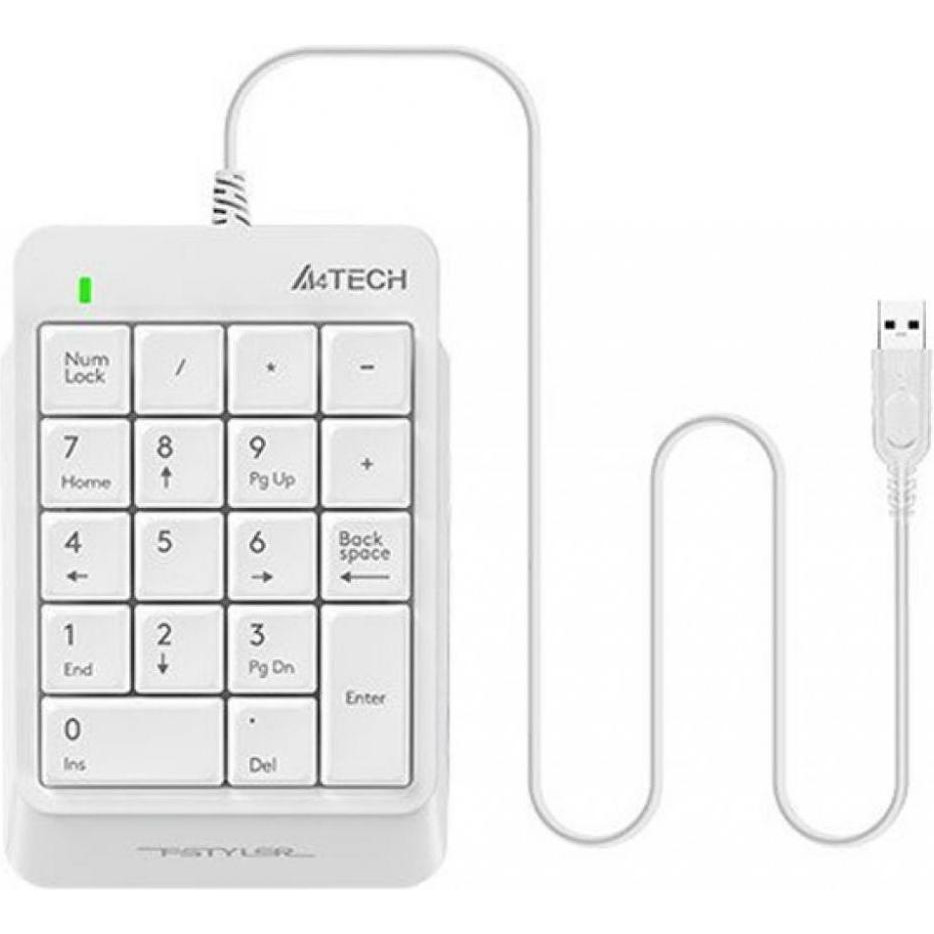 A4Tech Fstyler Numeric Keypad FK13P White - зображення 1