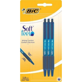   BIC Набор ручек шариковых  Sof Feel clic Grip 3 шт. синие