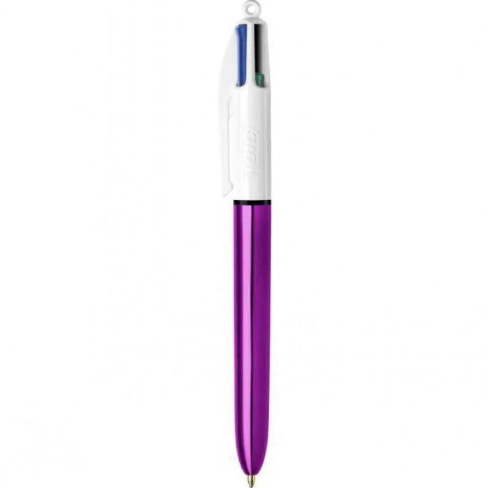 BIC Ручка масляна  4 in 1 Colours Shine Purple фіолетова (bc982876) - зображення 1