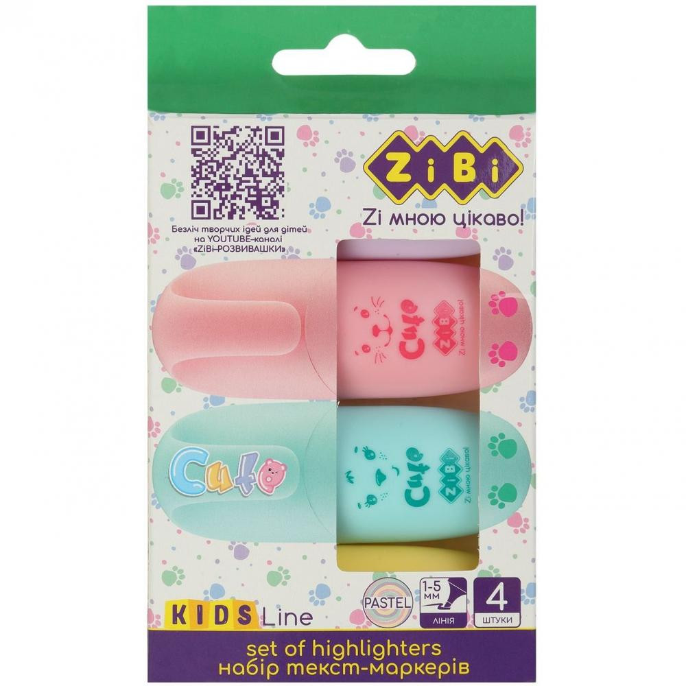 Zibi Набір текст-маркерів  Cute Pastel 4 шт (ZB.2701) - зображення 1