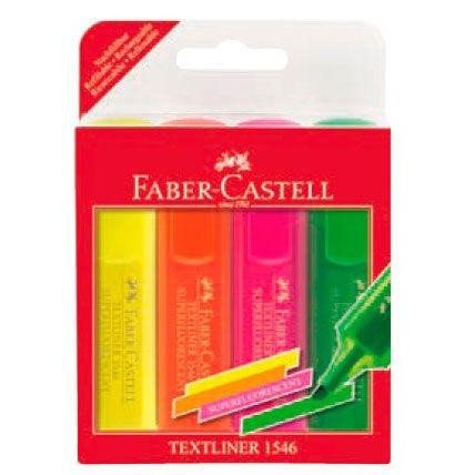 Faber-Castell маркер текстовий Маркер , набір 4 штуки,  154604 - зображення 1