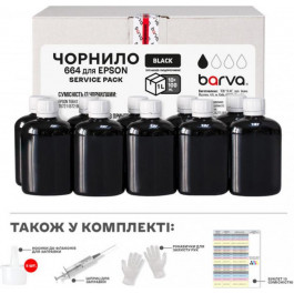   Barva Epson L100/L210/L300/L350/L355 Black 10x100мл Service Pack (E-L100Bk-1SP)