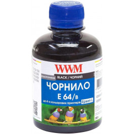   WWM Чернила для Epson L100/ 1300/ 210/ 300/ 350/ 355/ 550/ 555 200г Black E64/B