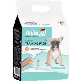   AnimAll Пеленки  Puppy Training Pads для собак и щенков, 60x45 см, 10 штук (160345)