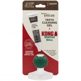   TropiClean Enticers Kong Dental Ball - Набор по догляду за ротовою порожниною (шарик, гель) 005877