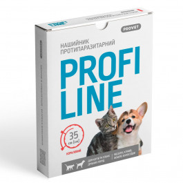   ProVET Нашийник для котів та собак  Profiline 35 см - кораловий (PR243096)