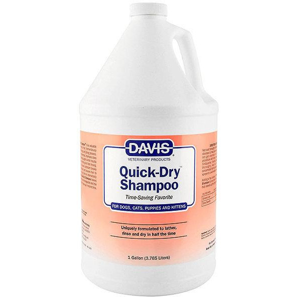 Davis Veterinary Шампунь  Quick-Dry Shampoo для собак і котів 3.8 л (54970) - зображення 1