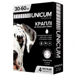   UNICUM Капли Premium от блох и клещей для собак 30-60 кг (4820150203856)