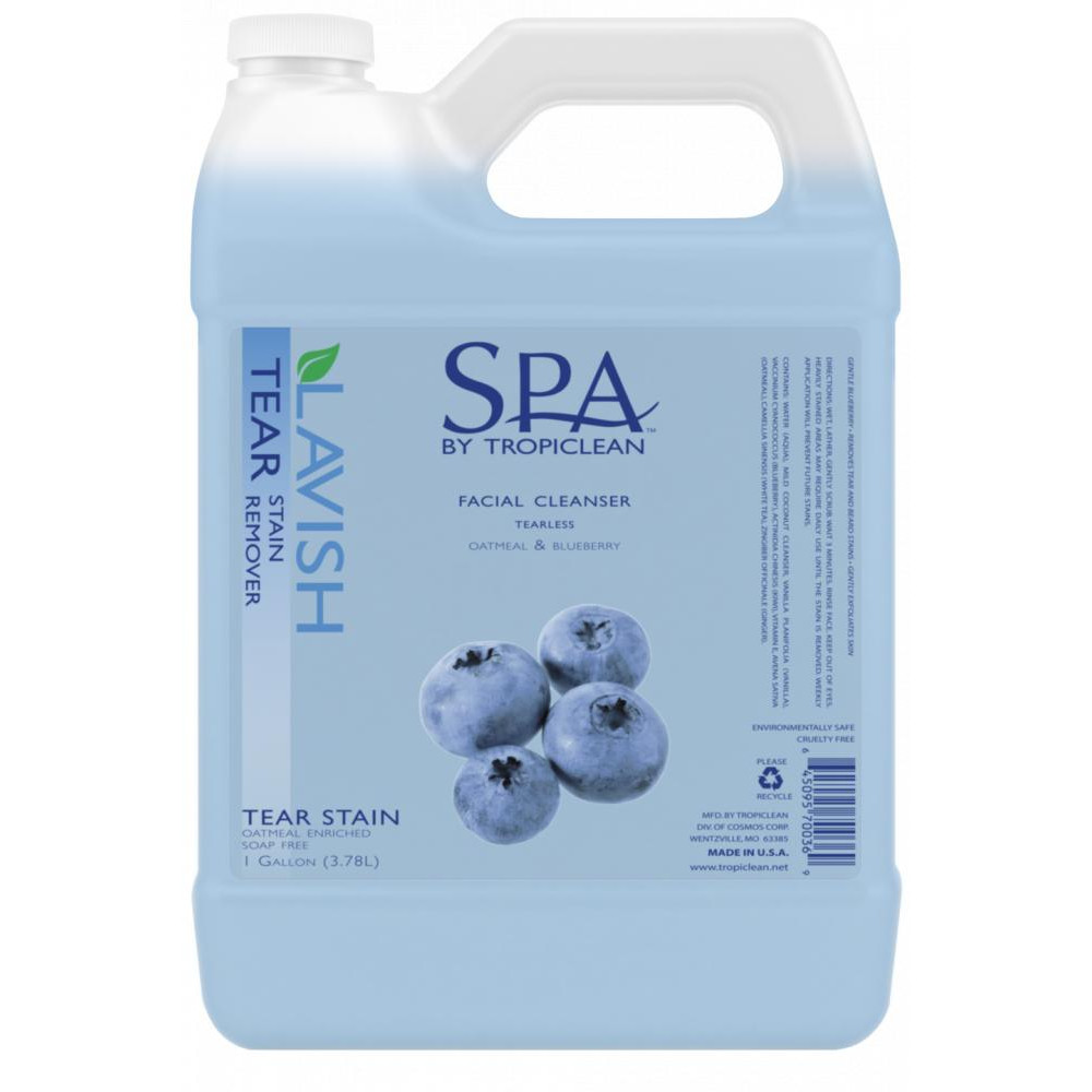 TropiClean SPA Tear Stain Facial Cleanser - Гель для умывания потеков вокруг глаз 3,8 л 700369 - зображення 1