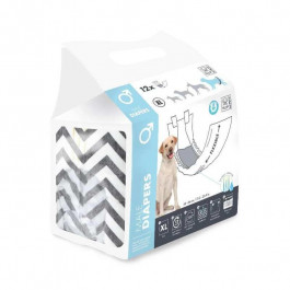   M-Pets (М-Петс) Diapers-Male Dog - Підгузки гігієнічні для кобелів XL / 20х81 см (10116499)