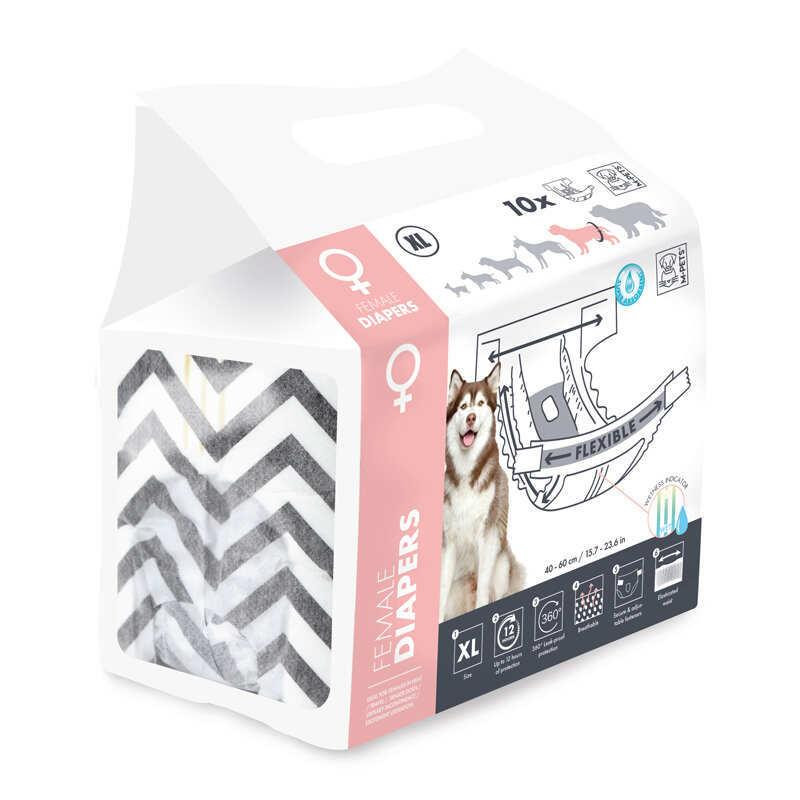 M-Pets (М-Петс) Diapers-Female Dog - Підгузки гігієнічні для собак-дівчаток XL / 35х60 см (10116999) - зображення 1