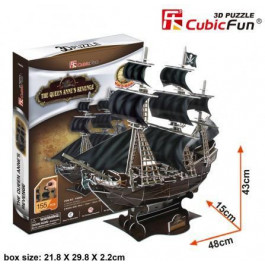   Cubic Fun Корабль Месть Королевы Анны (T4005h)