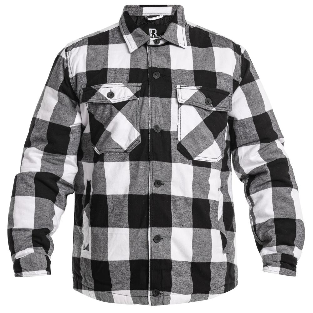 Brandit Куртка  Lumber Jacket - White/Black - зображення 1