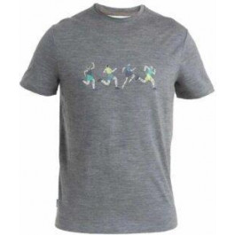   Icebreaker 150 Tech Lite III SS Tee Herd Run MEN L Gritstone Hthr