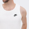 Nike Біла чоловіча майка  M NSW CLUB - TANK BQ1260-100 - зображення 4