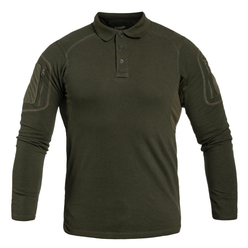 Texar Футболка поло  Elite Pro Long Sleeve - Olive XXL - зображення 1