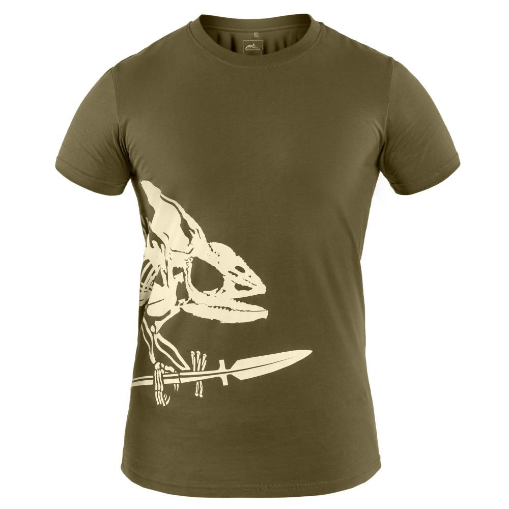 Helikon-Tex Футболка T-shirt  Full Body Skeleton - Olive Green L - зображення 1