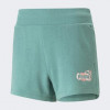 PUMA Бірюзові жіночі шорти  ESS+ FLOWER POWER 4" Shorts TR 673693/84 - зображення 6