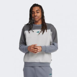   New Balance Сіра чоловіча кофта  Hoodie Classics Fleece nblMT43525GT