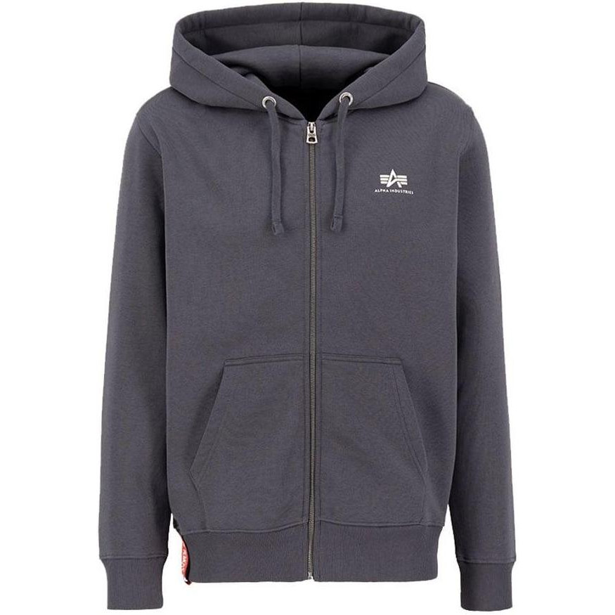 Alpha Industries Bluza  Basic Zip Hoody SL - Vintage Grey L L - зображення 1