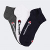 Champion Чорні шкарпетки  3pk Sneaker Socks chaU24560-NNY/WHT - зображення 1