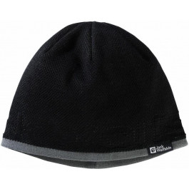 Jack Wolfskin Шапка  Brand Beanie 1911801-6000 One Size Чорна (4064993859546)