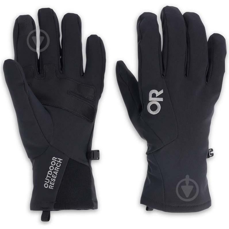 OUTDOOR RESEARCH Рукавички  MEN'S SURESHOT SOFTSHELL GLOVES 300022-0001 р.S чорний - зображення 1