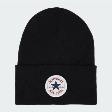 Converse Шапка  Chuck Patch Beanie 10022137-001 OSFA черный - зображення 1