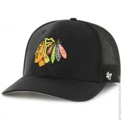   47 Brand Кепка  CHICAGO BLACKHAWKS TROPHY H-FTRPH04CTE-BK OSFA Черная (196505141062)