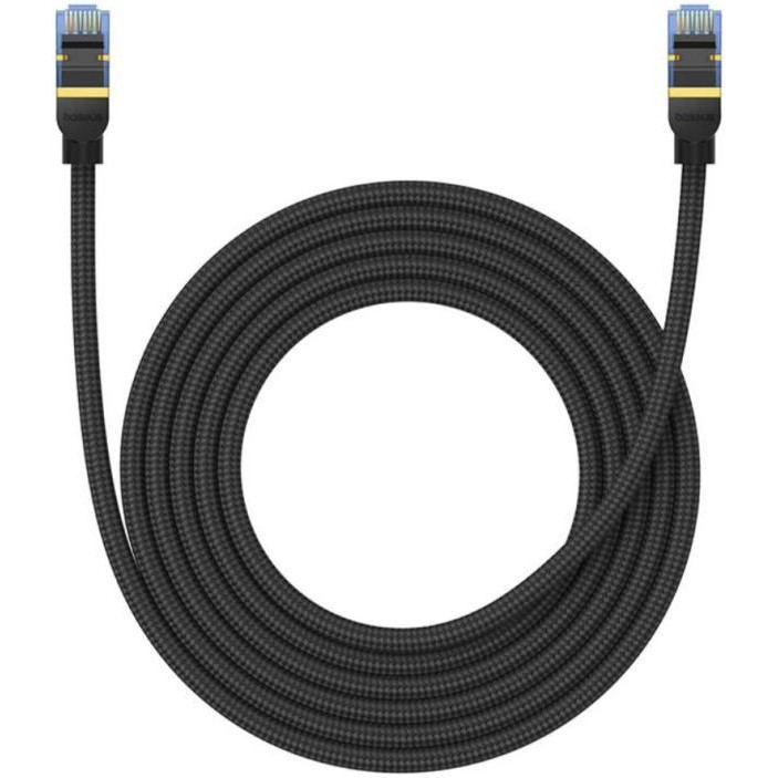 Baseus Cat7 High Speed 10Gigabit Ethernet Braided Cable 3m Black (B0013320B111-04) - зображення 1