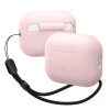 Elago Silicone Basic Case with Nylon Lanyard Light Pink for Airpods Pro 2nd Gen (EAPP2SC-BA+ROSTR-LPK) - зображення 1