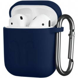   2E Чехол  для Apple AirPods Pure Color Silicone Imprint 1.5 мм Navy (2E-AIR-PODS-IBSI-1.5-NV)