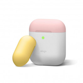   Elago Чехол  Duo Case White/Pink/Yellow for Airpods (EAPDO-WH-PKYE)