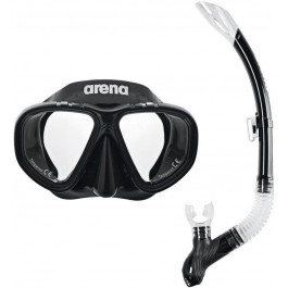   Arena Набор Premium Snorkeling Set, black/clear/black (002018-505)