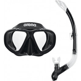   Arena Набор Premium Snorkeling Set Jr, black/clear/black (002019-505)