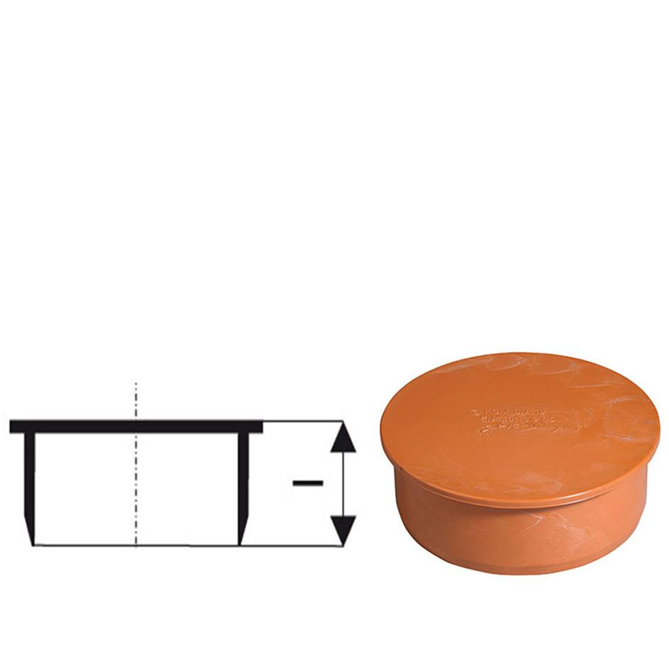 Ostendorf Заглушка для наружной канализации  KG 160 (222620) - зображення 1
