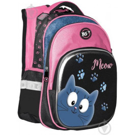   YES Рюкзак  S-58 Meow 39x29x13 см 15 л Чорний/рожевий (558004) (5056137164455)