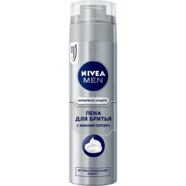   Nivea Пена  Men Серебряная защита для бритья 200мл (4005808540181)