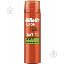   Gillette Гель для гоління  Fusion Hydra Gel Sensitive Skin 200 мл