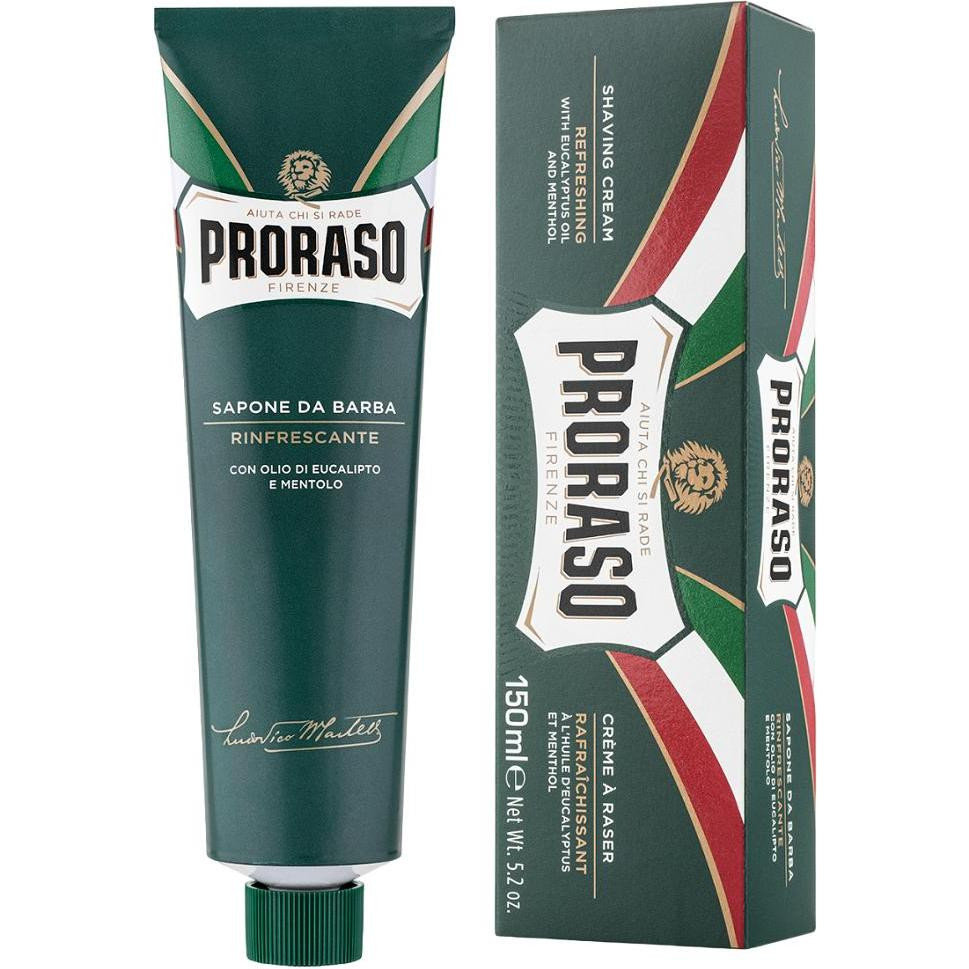 Proraso Крем Для Бритья  Green (New Version) Shaving Cream Tube Refresh Eucalyptus 150 мл (8004395001118) - зображення 1