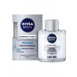   Nivea Лосьон  Men Серебряная защита антибактериальный после бритья 100мл (4005808539789)