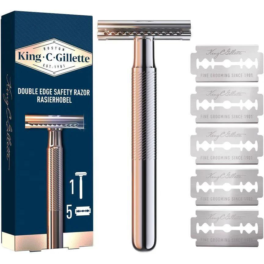 Gillette Станок для гоління чоловічий  King C з 5 змінними лезами - зображення 1