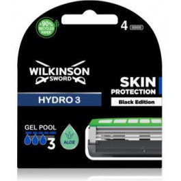   Wilkinson Sword Hydro3 Skin Protection Black Edition змінні головки 4 кс