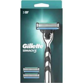   Gillette Станок  Mach3 3 змінні касети (леза) 7702018578559