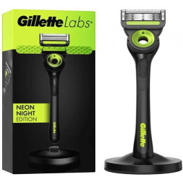   Gillette Станок  Labs Neon Night Edition with Exfoliating Bar з технологією відлущування