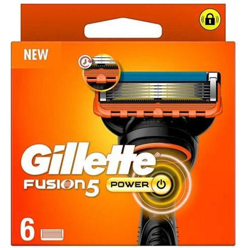 Gillette Змінні касети (леза)  Fusion5 Power 6 шт. - зображення 1