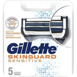   Gillette Змінні касети (леза)  SkinGuard Sensitive 5 шт 7702018487721