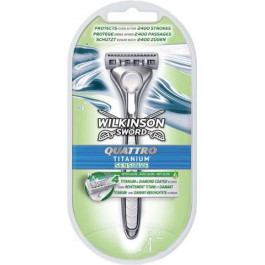   Wilkinson Sword Станок  Sword Quattro Titanium Sensitive 4027800876242