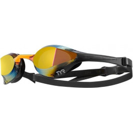   TYR Tracer-X Elite Mirrored Racing Adult, Gold/Orange (LGTRXELM-756)