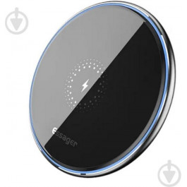   Essager 15W Mirrow Desktop Qi Magnetic Wireless Charger Black (EWXZMX-JMB01)